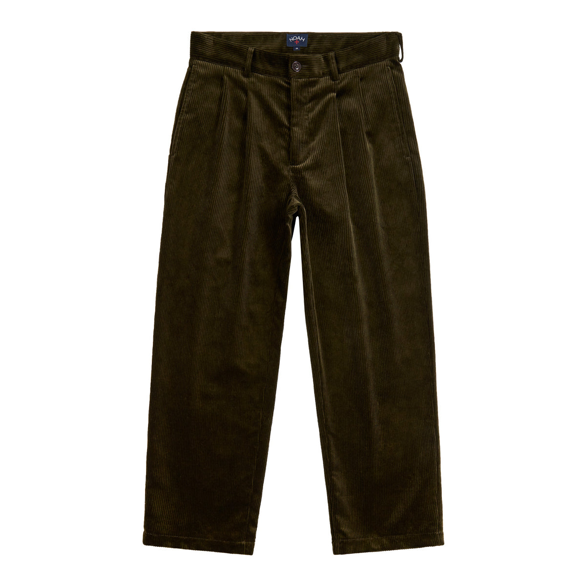 Double-Pleat Corduroy Trousers