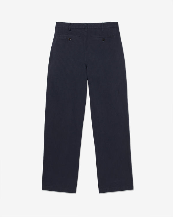 Noah - Classic Double-Pleat Herringbone Pant - Detail