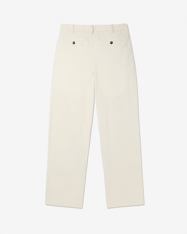 Noah - Classic Double-Pleat Herringbone Pant - Detail