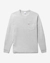 Noah - Classic Long Sleeve Pocket Tee - Heather Grey - Swatch