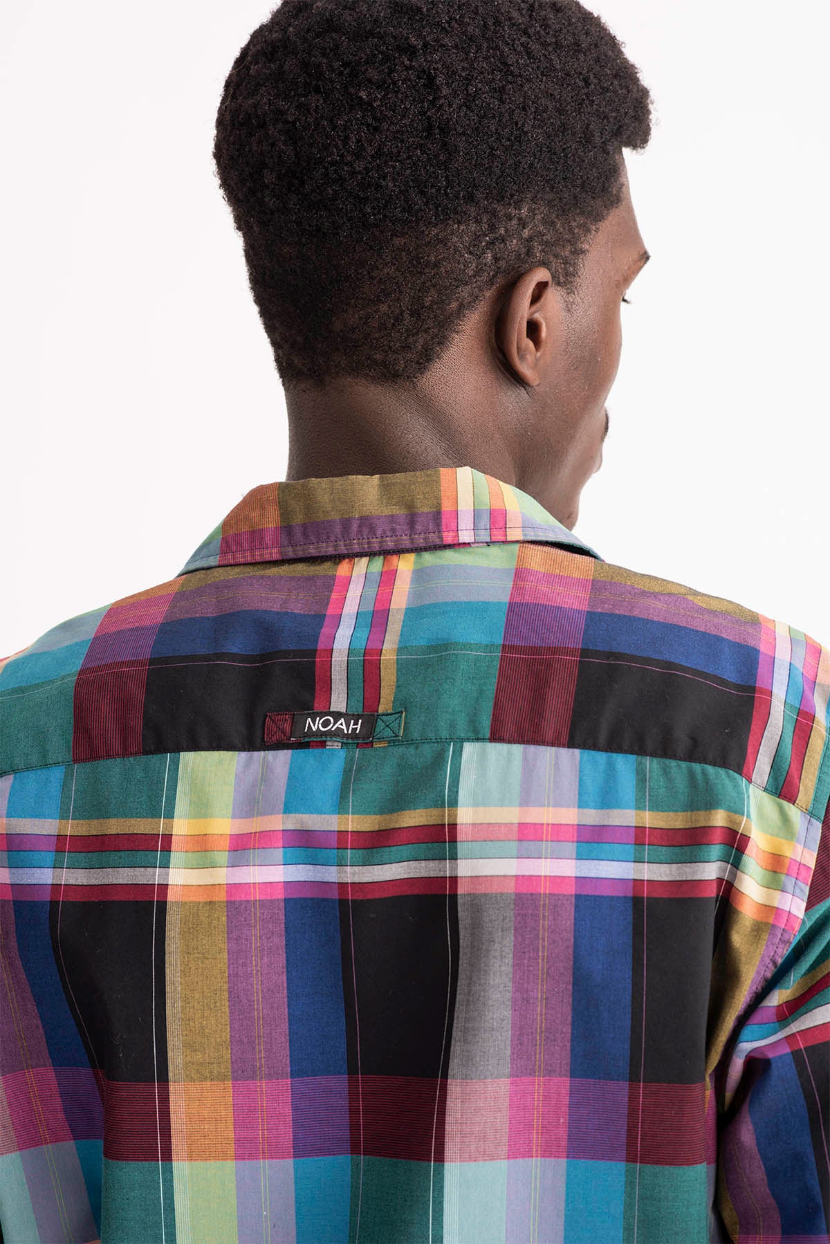 Black Madras Plaid Shirt