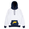Noah - Runner Hoodie - White/Navy - Swatch