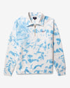 Noah - Splatter Dye Pullover - Blue/White - Swatch