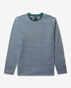 Noah - Long Sleeve Striped Top - Green/White - Swatch
