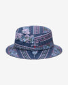 Noah - Striped Floral Denim Crusher - Floral - Swatch