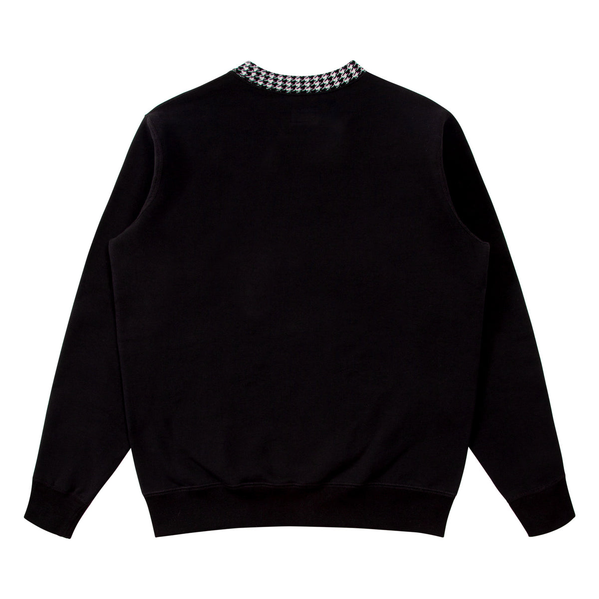 Houndstooth Collar Crewneck