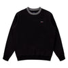 Noah - Houndstooth Collar Crewneck - Black - Swatch