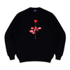 Noah - Violator Rose Lambswool Sweater - Black - Swatch