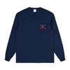 Noah - Noah x Birdwell Long Sleeve Tee - True Navy - Swatch